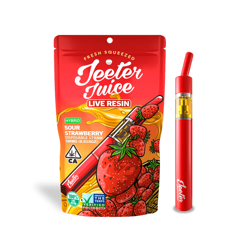 Jeeter Juice Sour Strawberry THC Pen | Hybrid | 91.3%