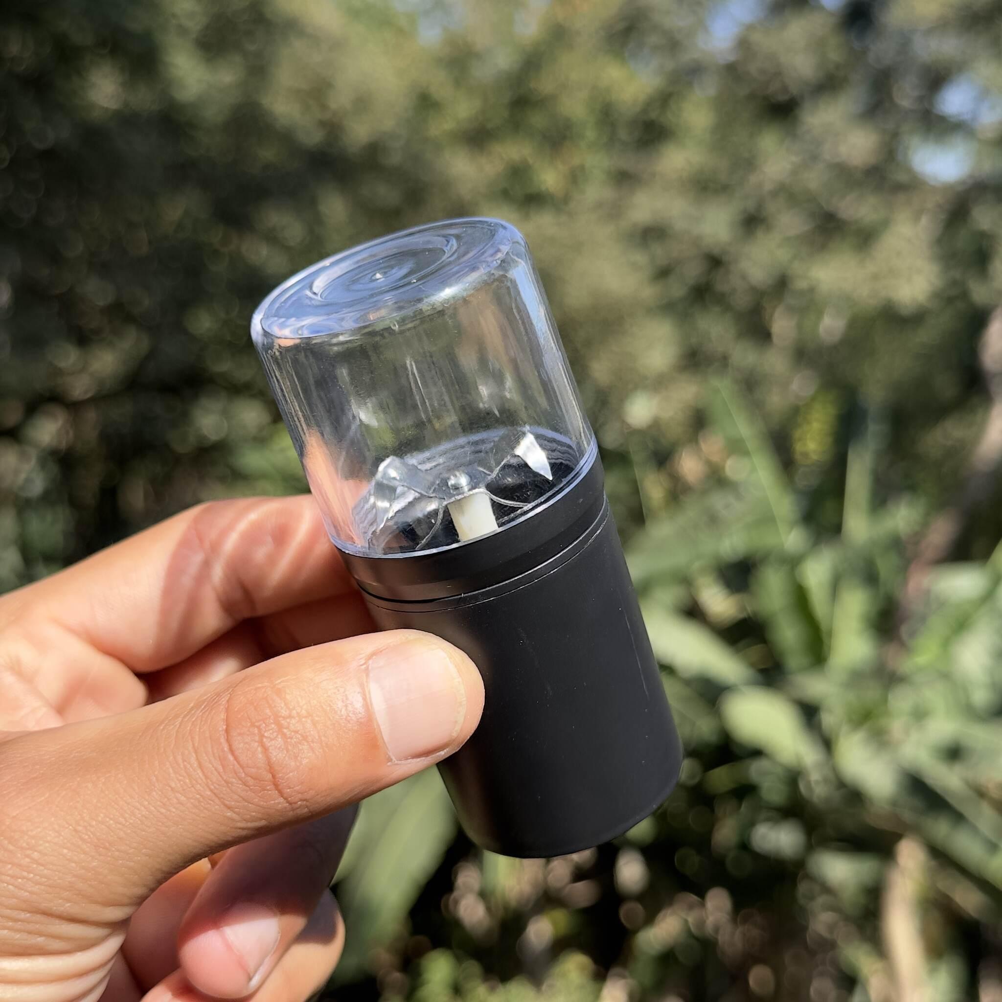 USB rechargeable electric grinder black – 40mm