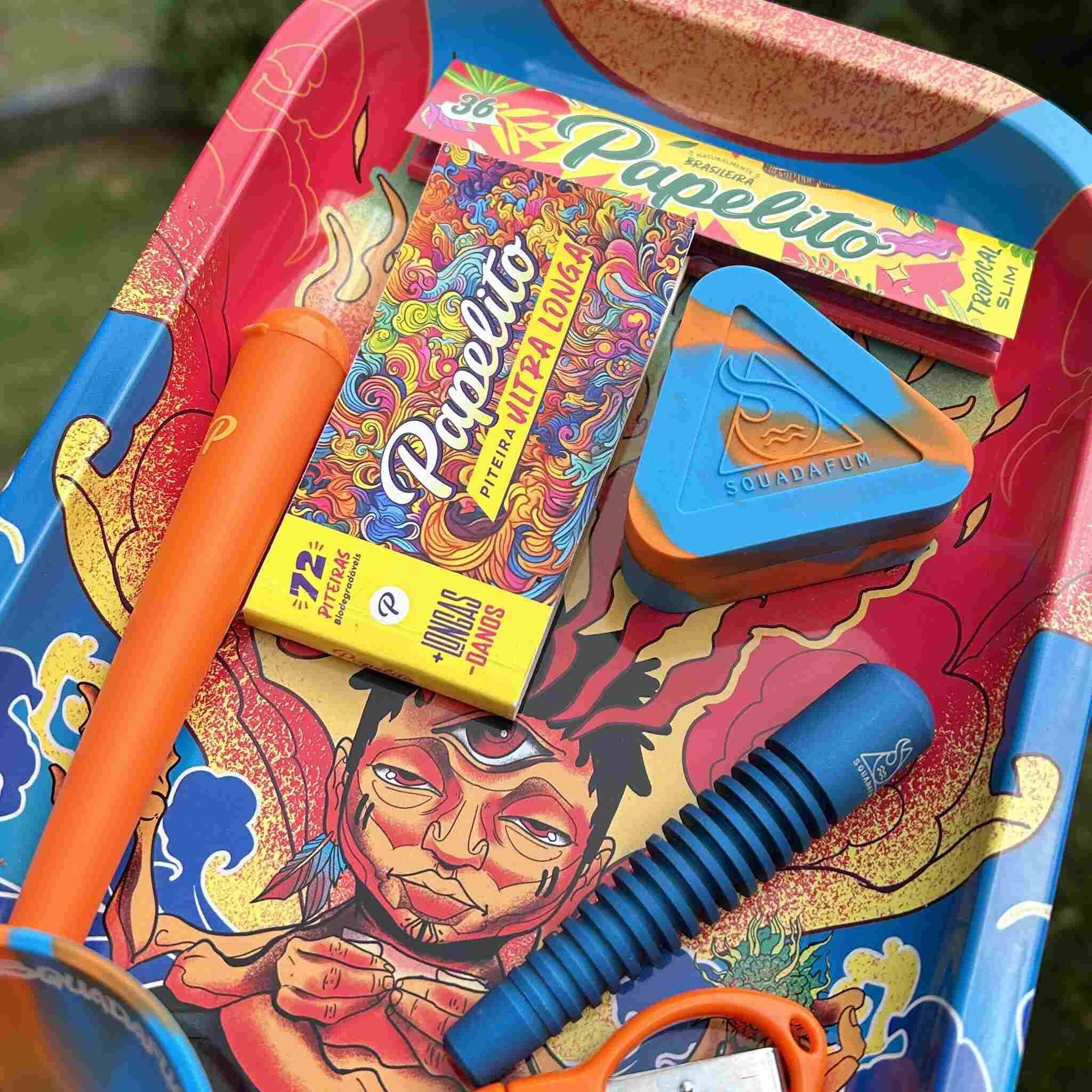 Kit Papelito Fire Elements – Bandeja Papelito metal