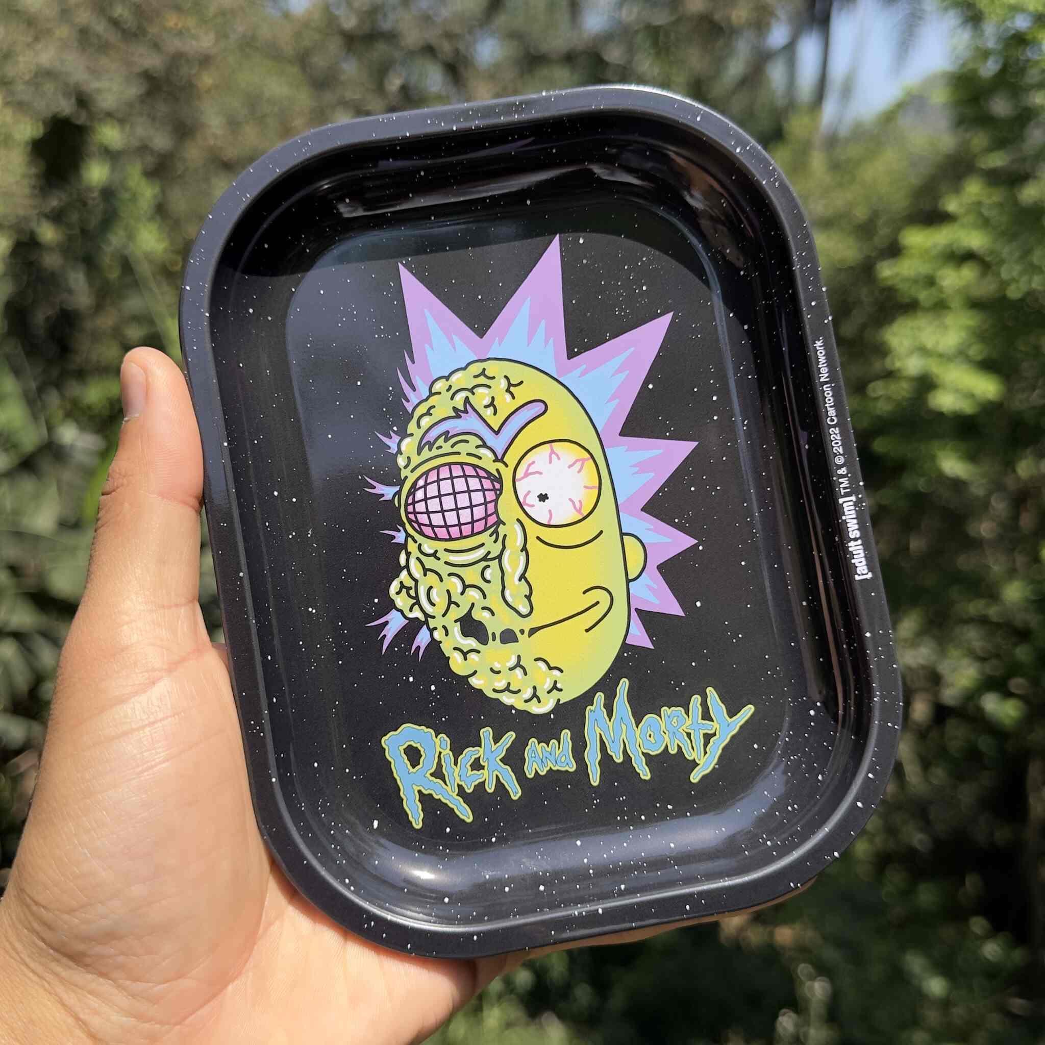 Rick Zombie metal rolling tray - 18x14cm