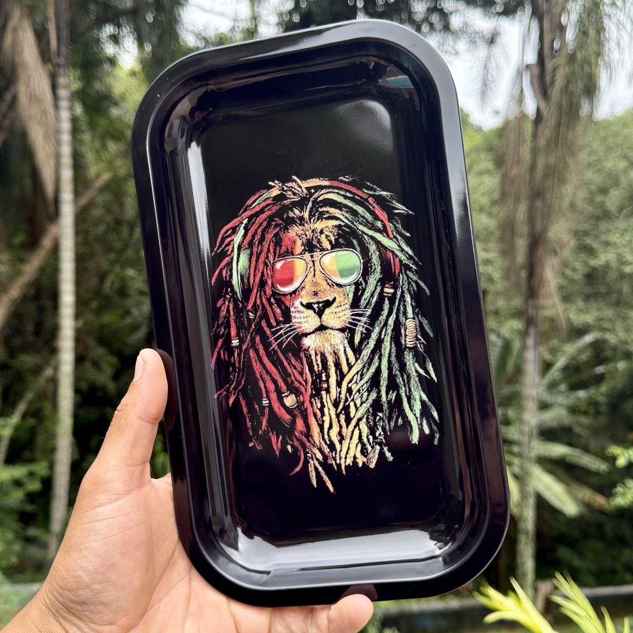 Lion Rasta Metal Tray