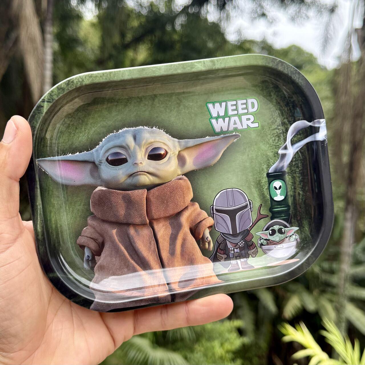 Weed War Metal Rolling Tray – Yoda 420 II
