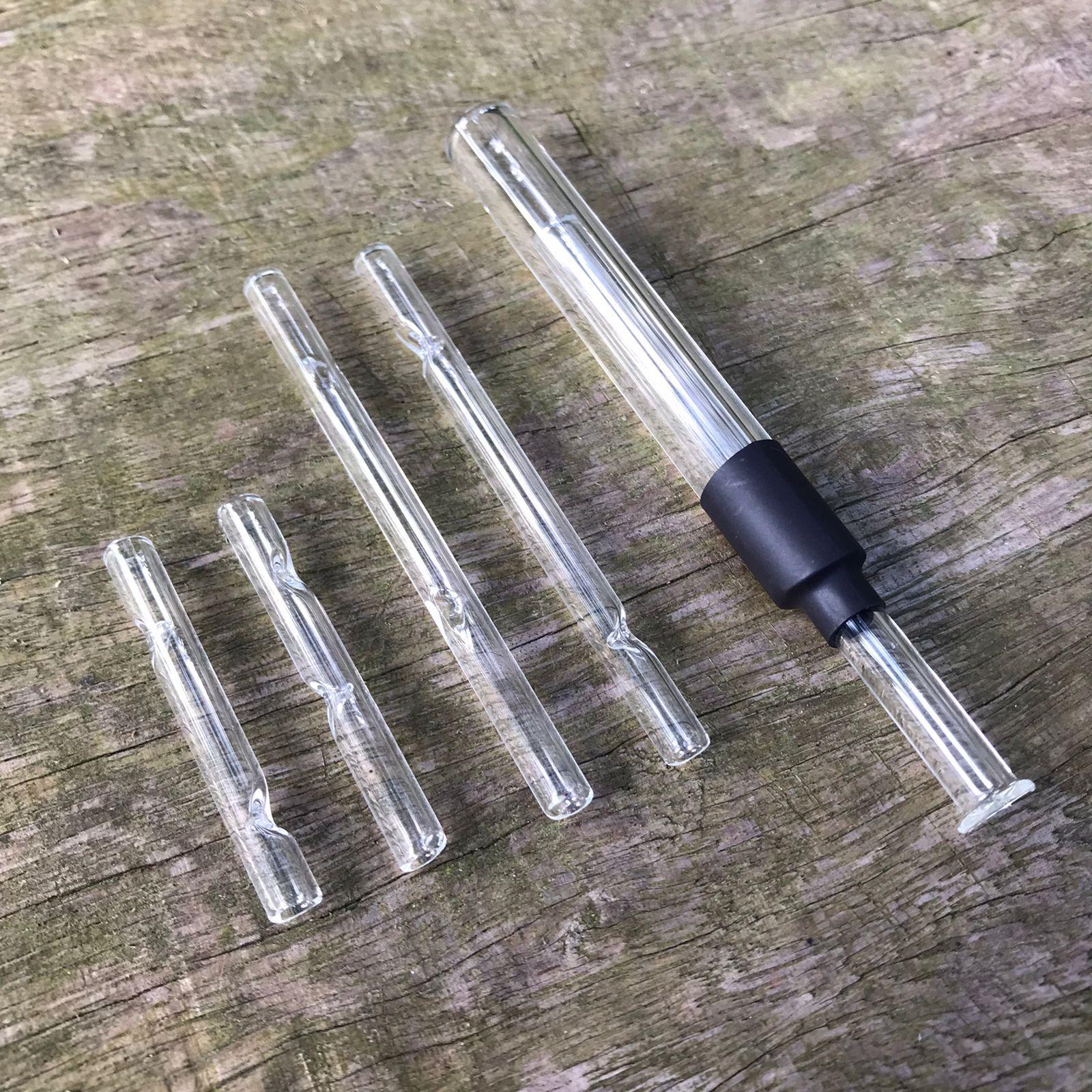 Harm reduction combo - 4 glass tips + glass blunt