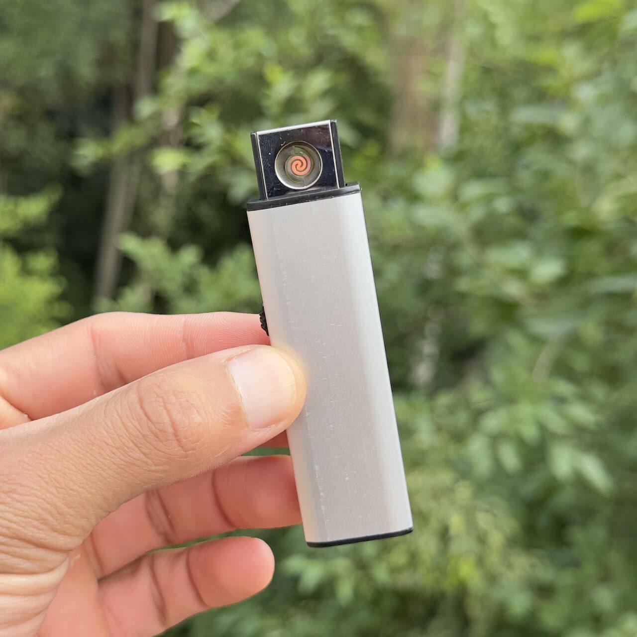 USB Electric Lighter – Silver