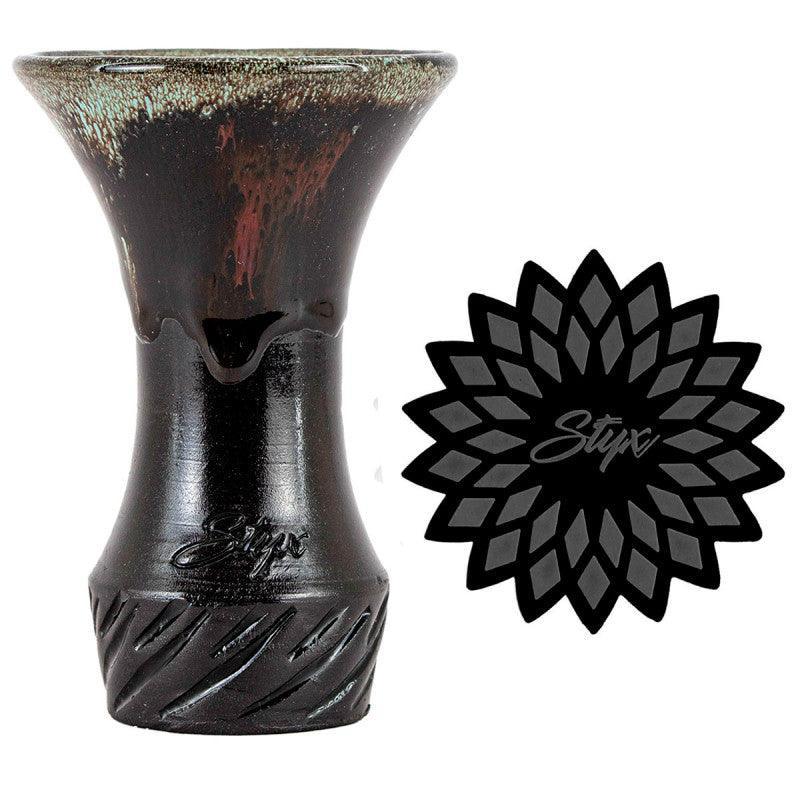 Rosh Hookah Styx Dark Green I + Styx Hookah Bowl Mat