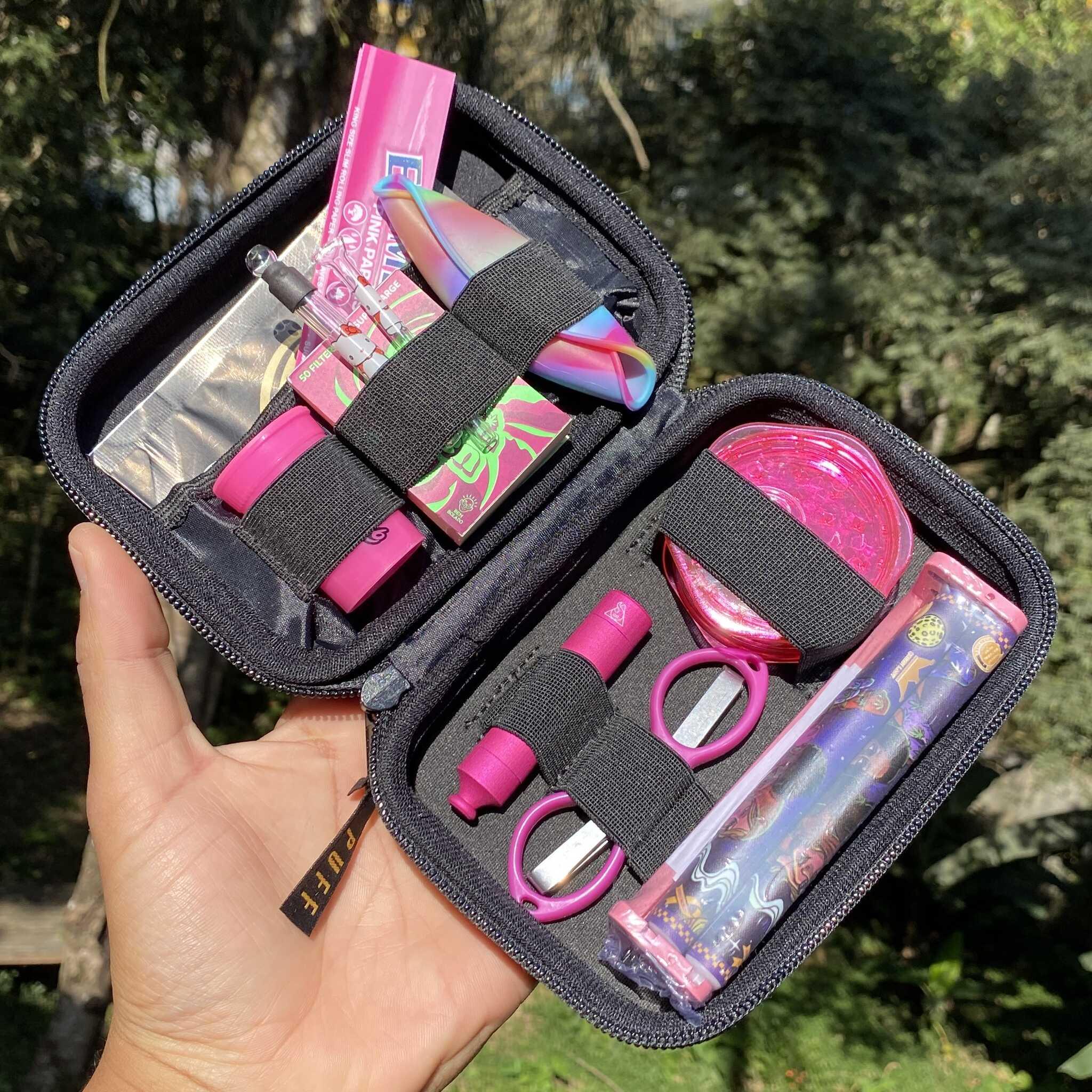 Pink Moon Kit – Classic Puff black case
