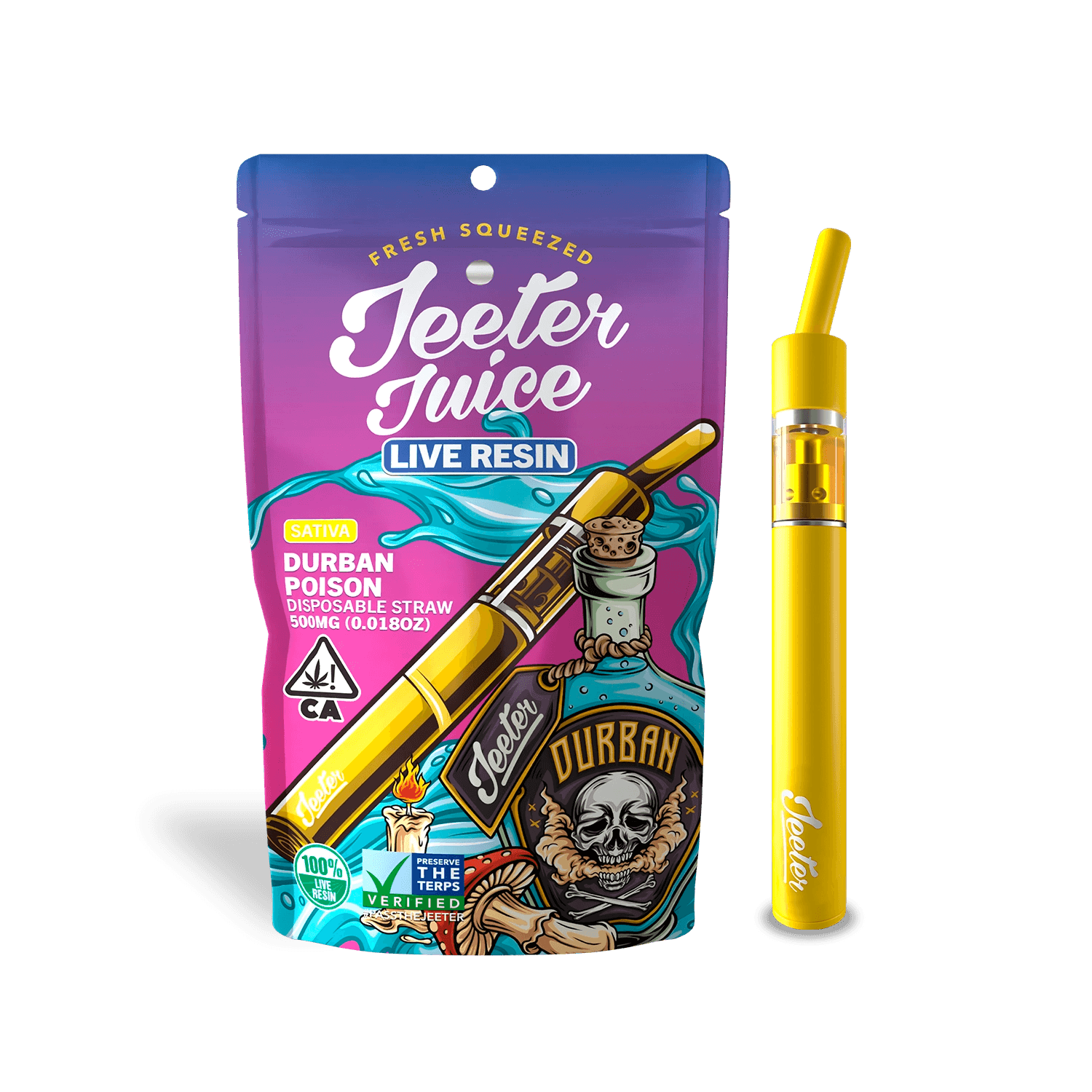 Jeeter Juice Durban Poison THC Pen | Sativa | 93.9%