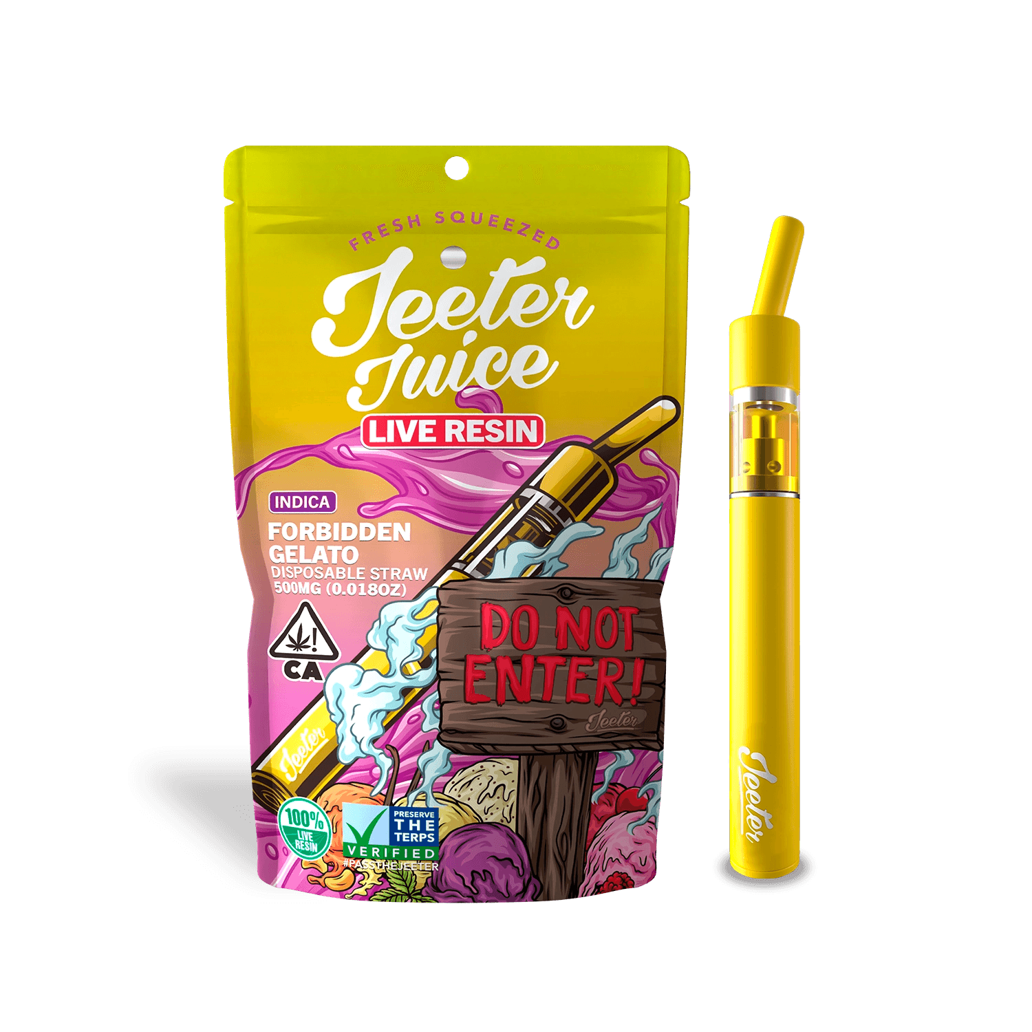 Jeeter Juice Forbidden Gelato THC Pen | Indica | 90.4%