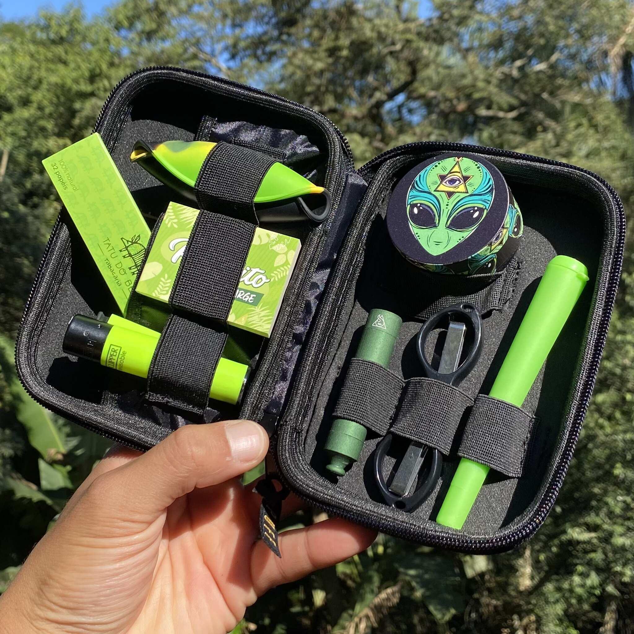 Kit Green Life – Classic Black Puff Case
