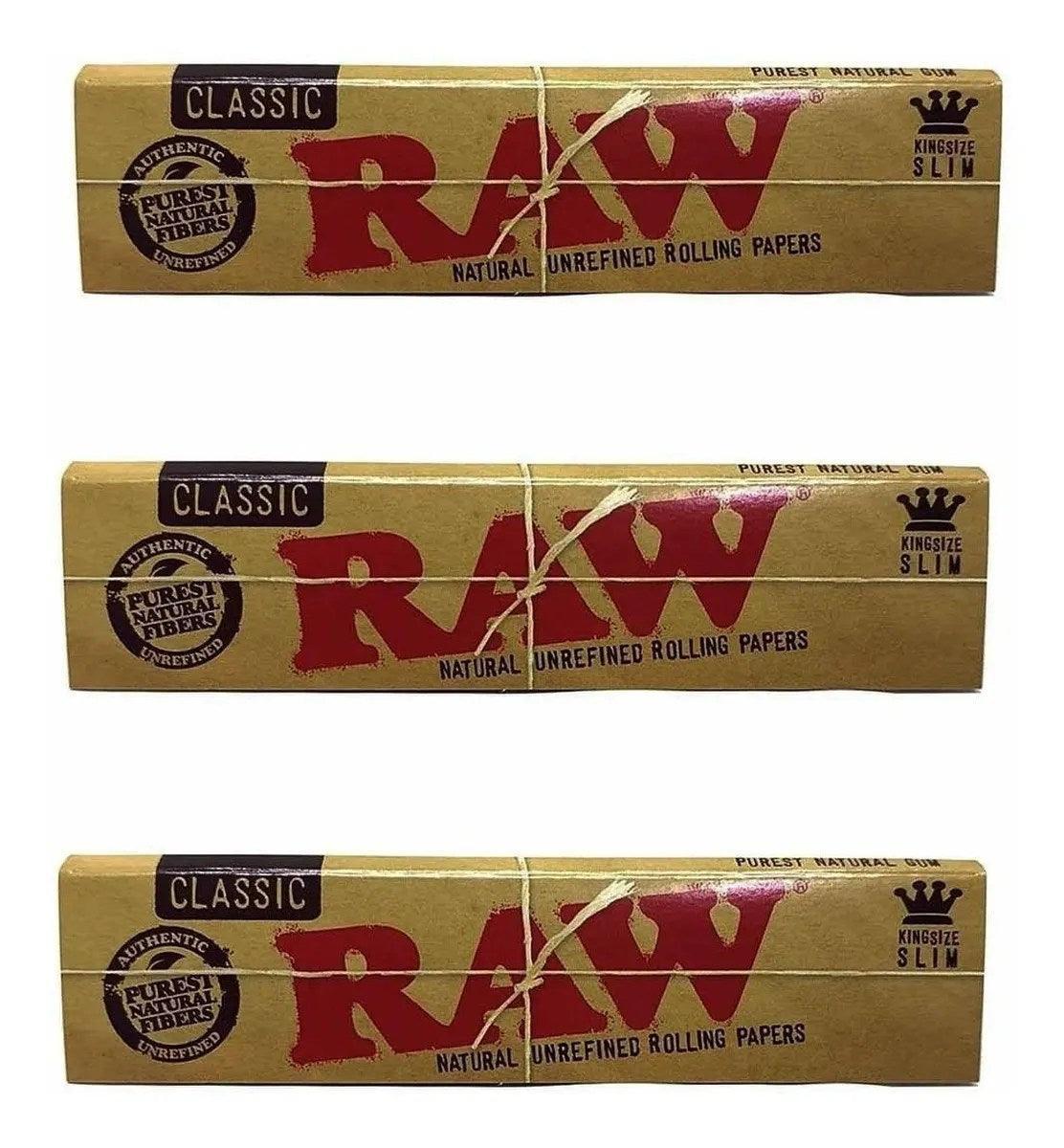 Raw Classic King Size Rolling Papers Combo – 3 Units