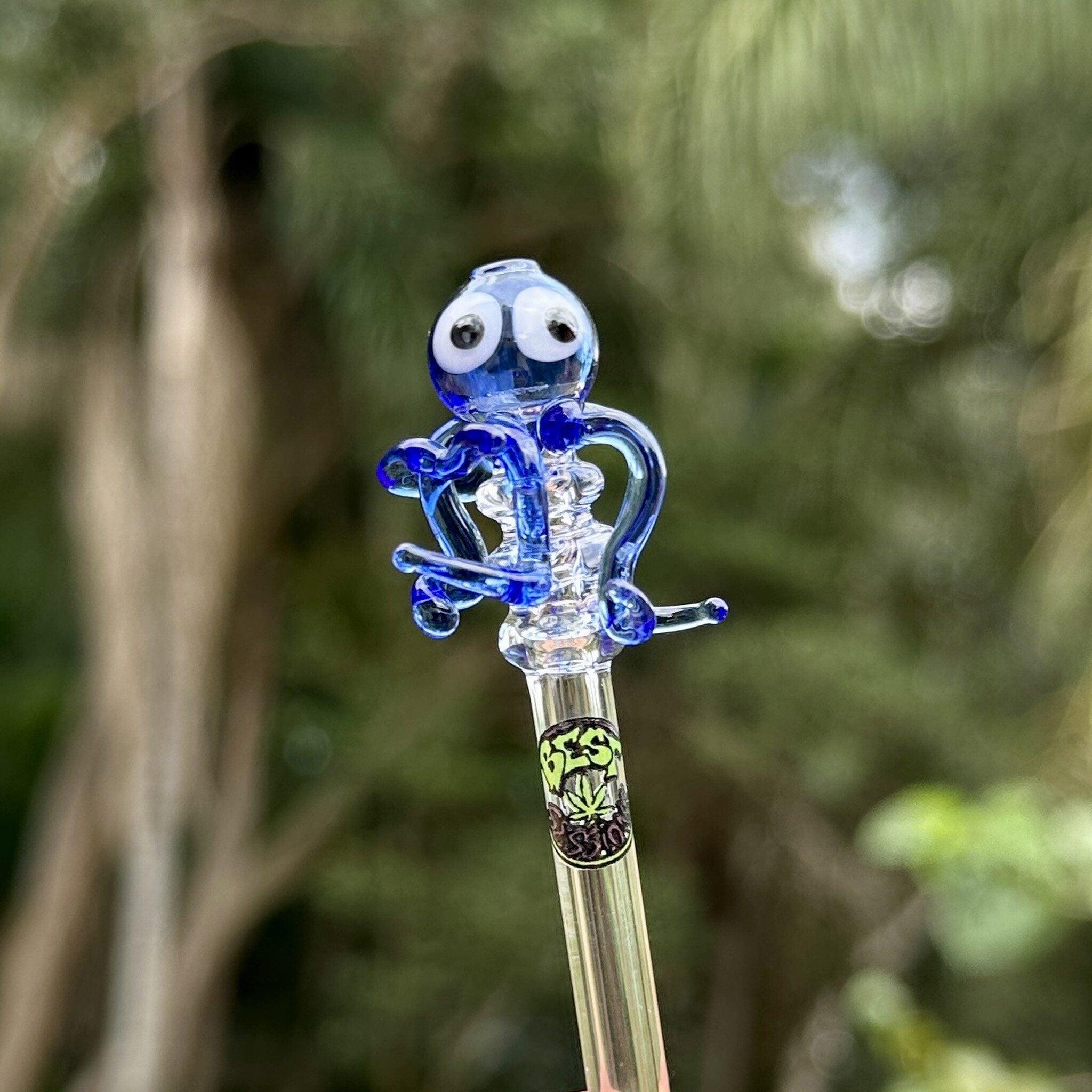 Octopus glass tip - Blue