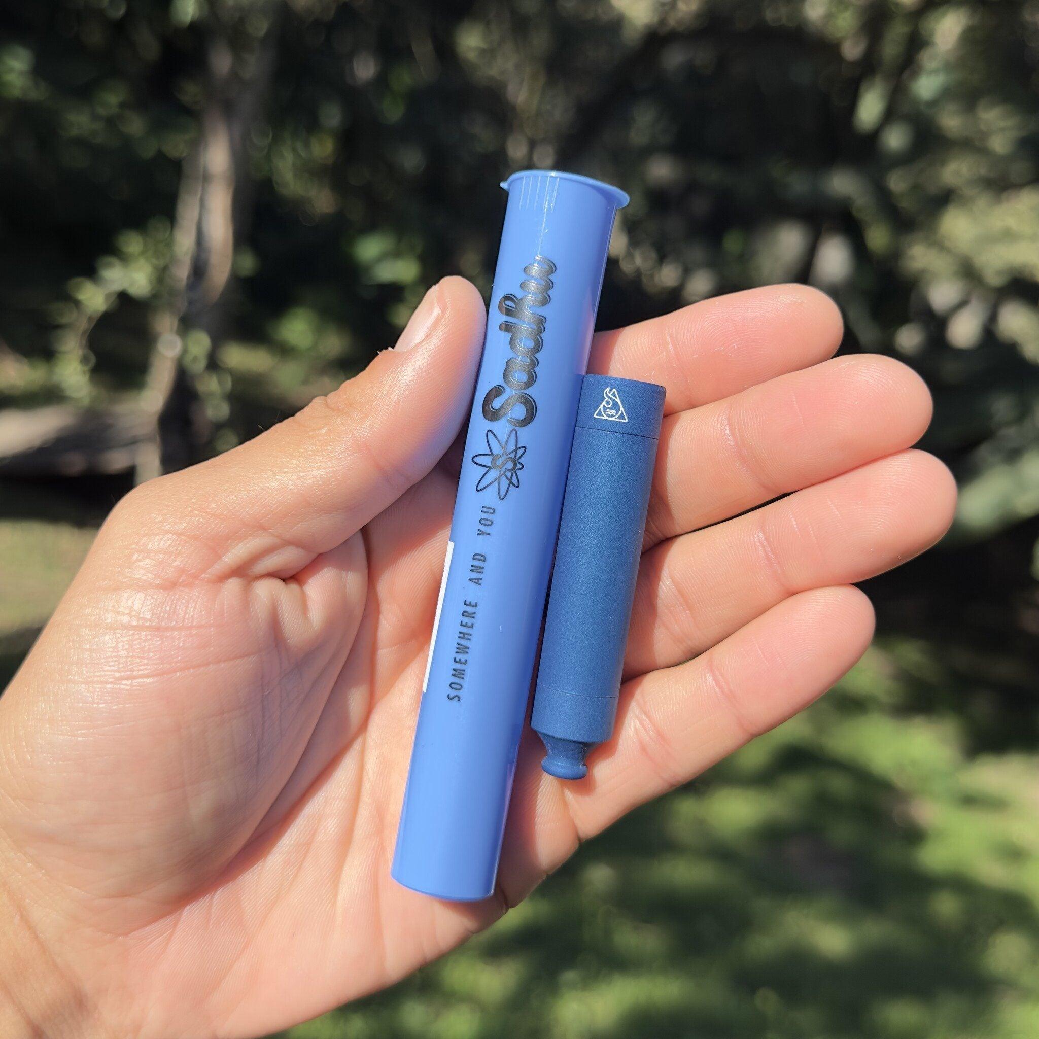Squadafum Metal Pipe Heat Cooler + blue storage jar