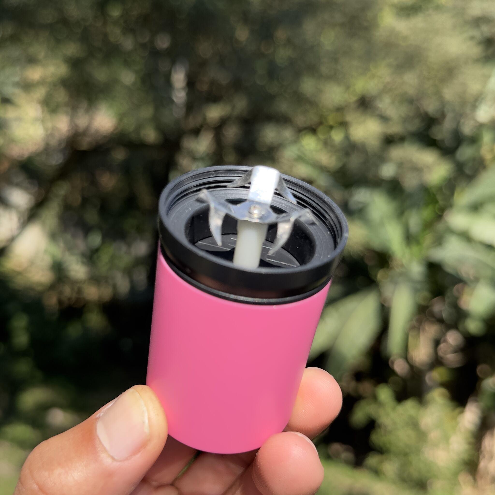 Electric grinder USB rechargeable pink - 40mm