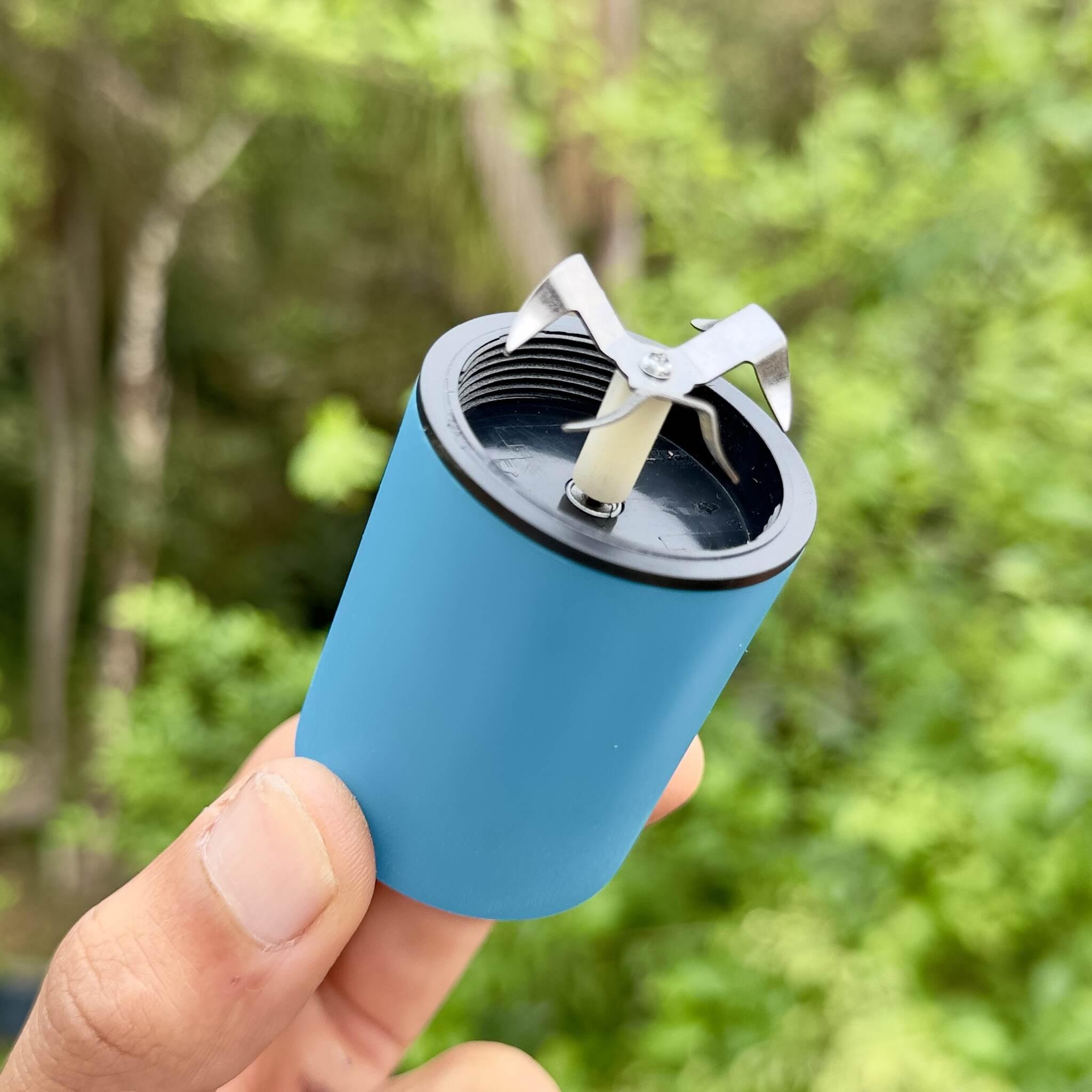 USB Rechargeable Electric Grinder Blue – 40mm