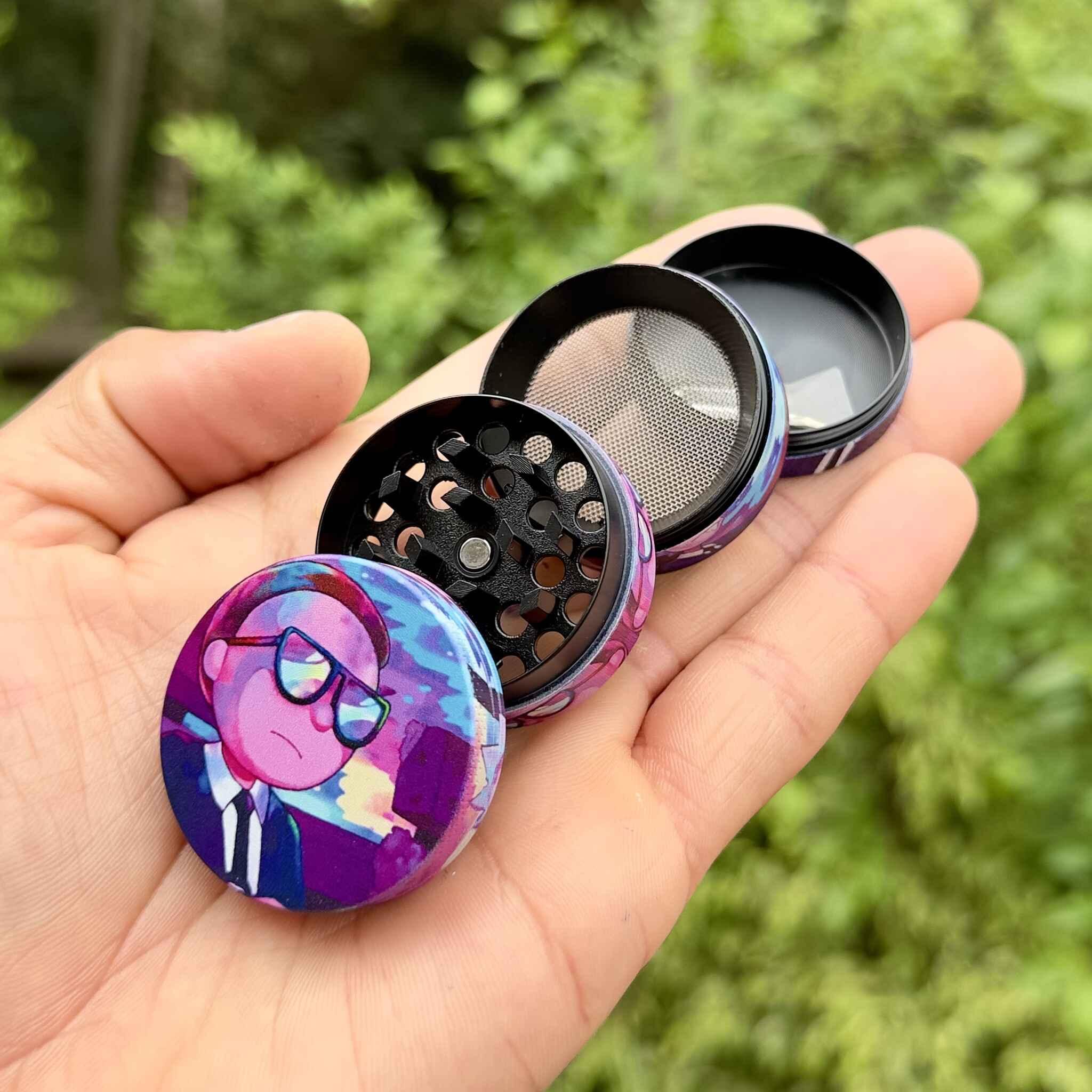 Rick and Morty MIB metal grinder - 4-part 40mm