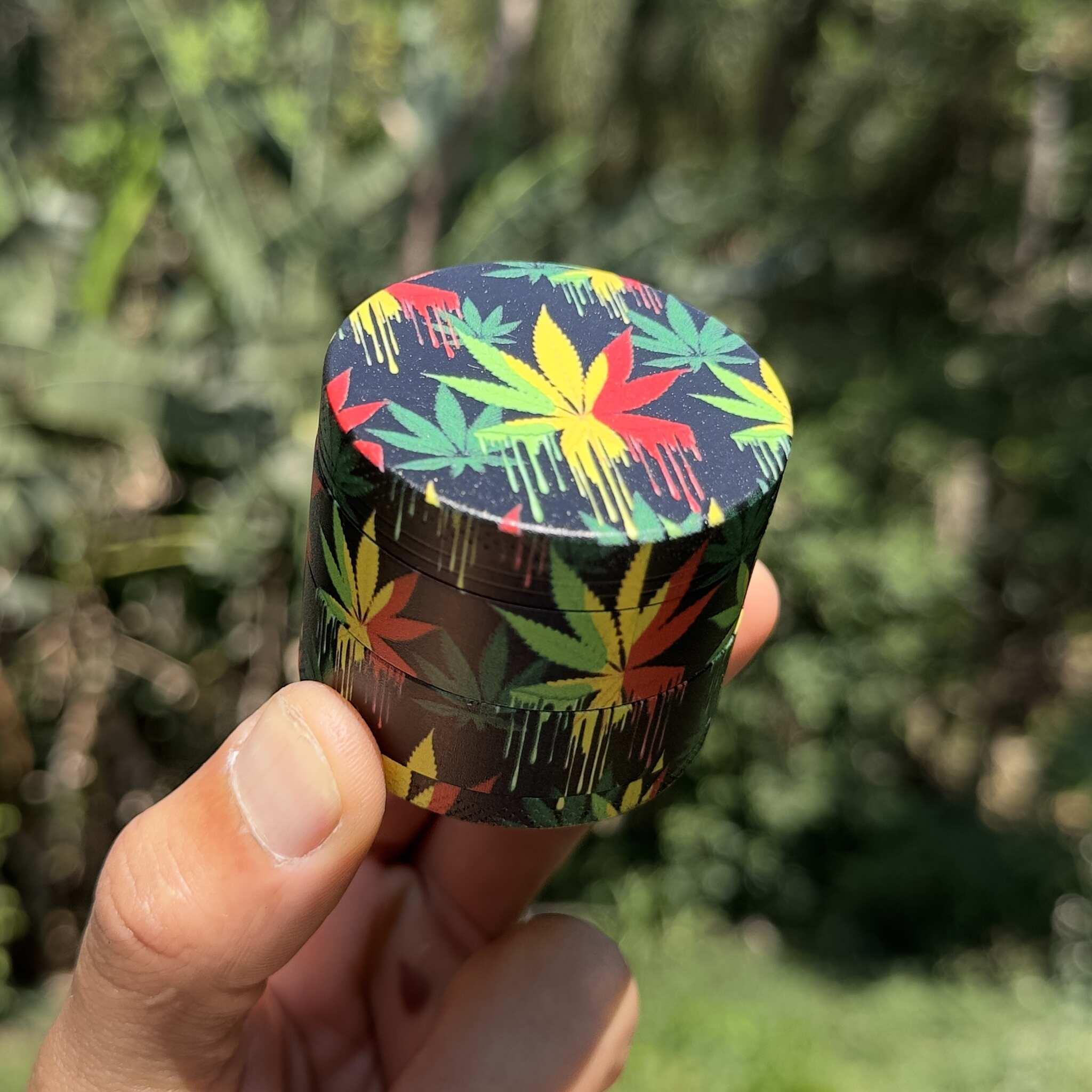 Hemp Rasta Metal Grinder - 4 parts 50mm