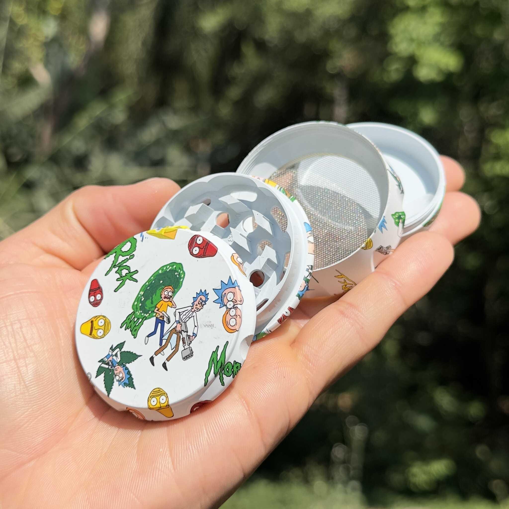 Rick and Morty I Metal Drum Grinder – 4 Piece 50mm