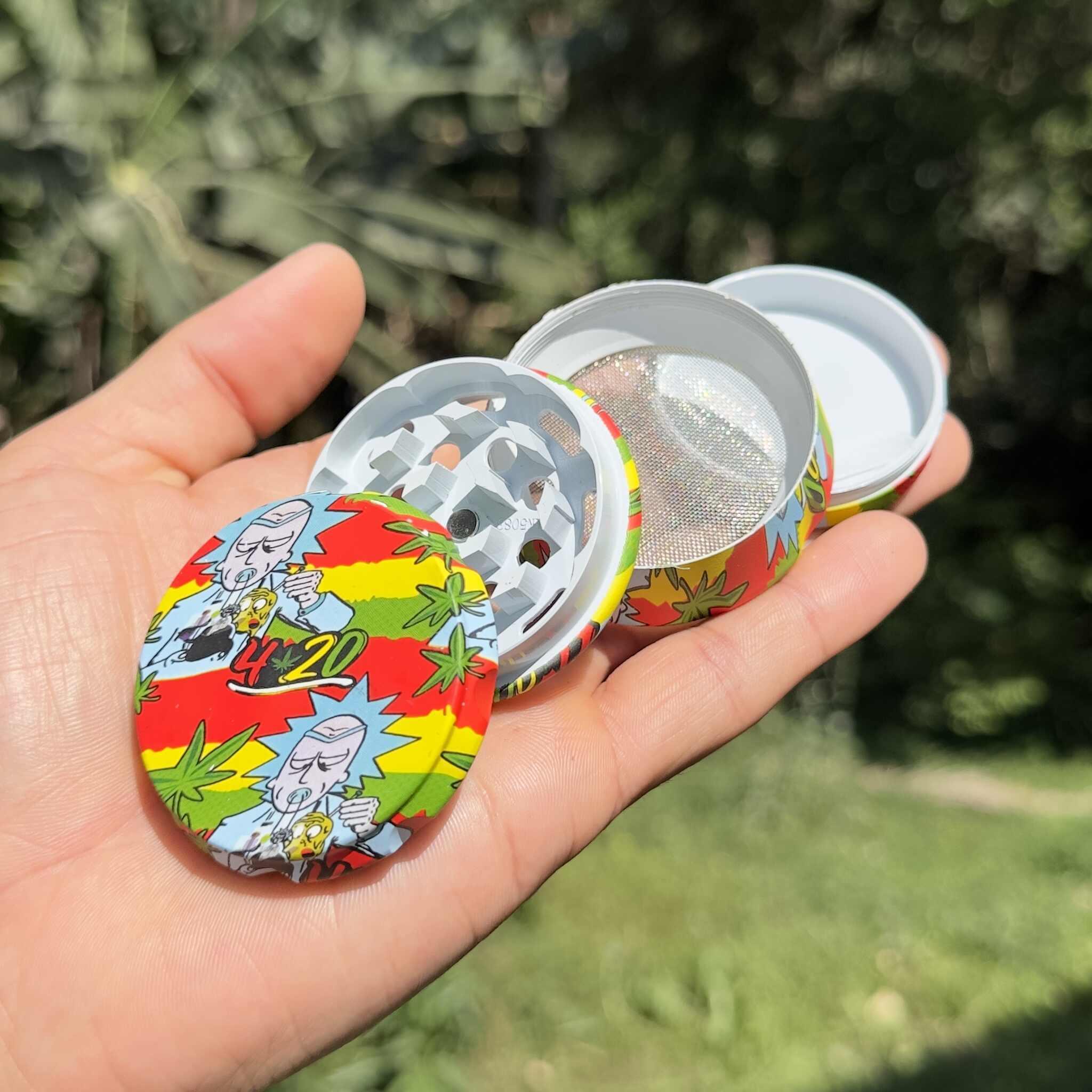 Rick and Morty II Drum Metal Grinder - 4 Parts 50mm