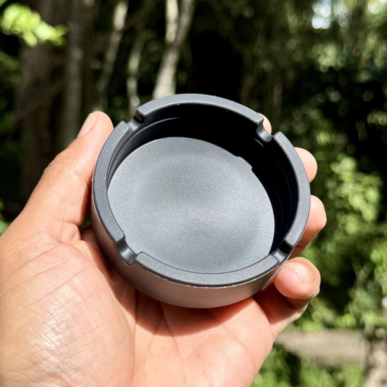 Round Silicone Ashtray - Black