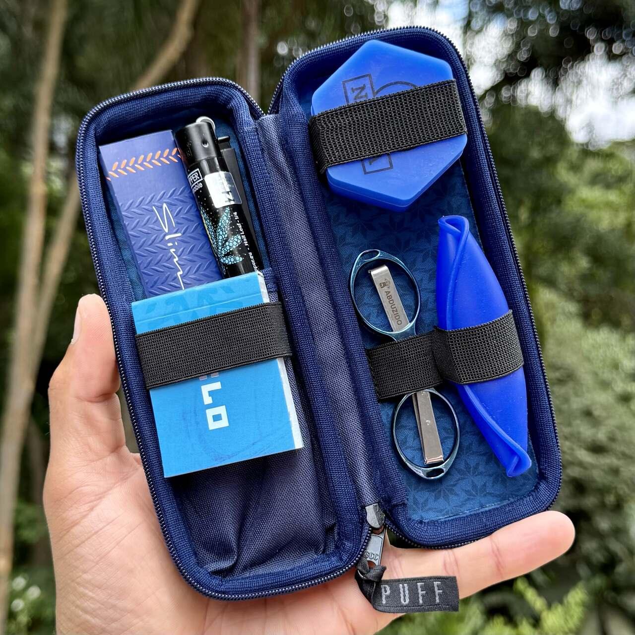 Blue Colors Kit - limited edition slim Puff case