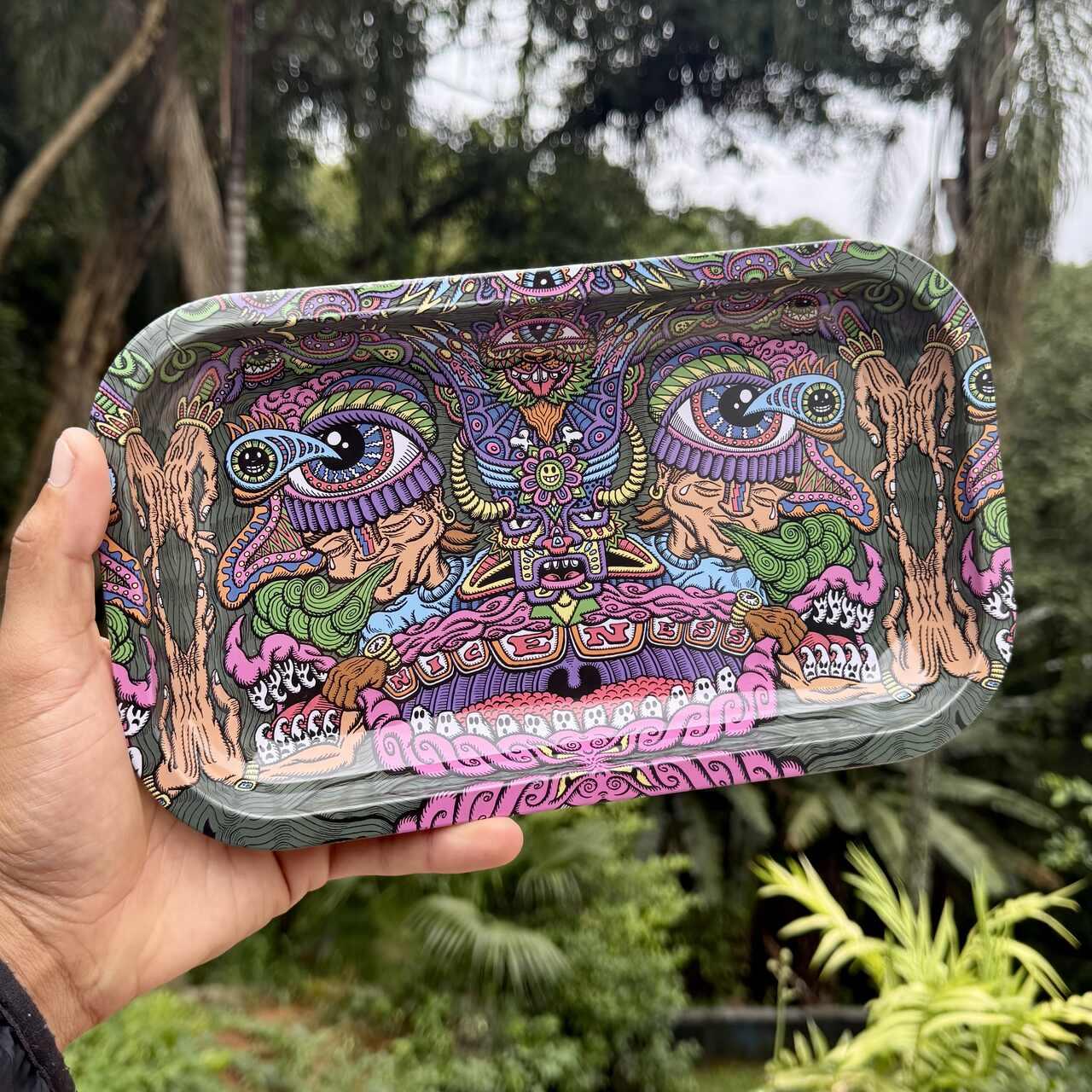Psychedelic Trip Metal Rolling Tray