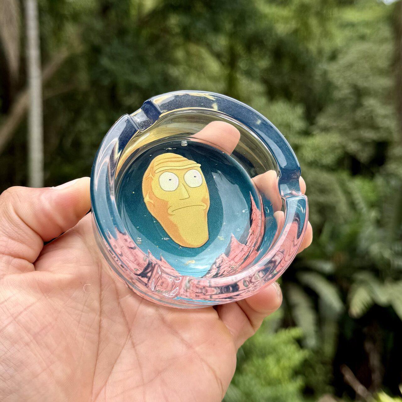 Rick and Morty Glass Ashtray - Cromulon