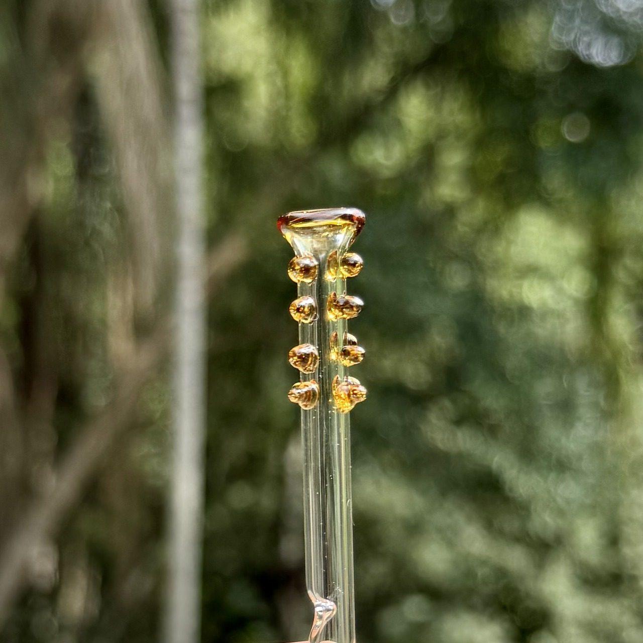 Anti-stress glass filter tip – amber