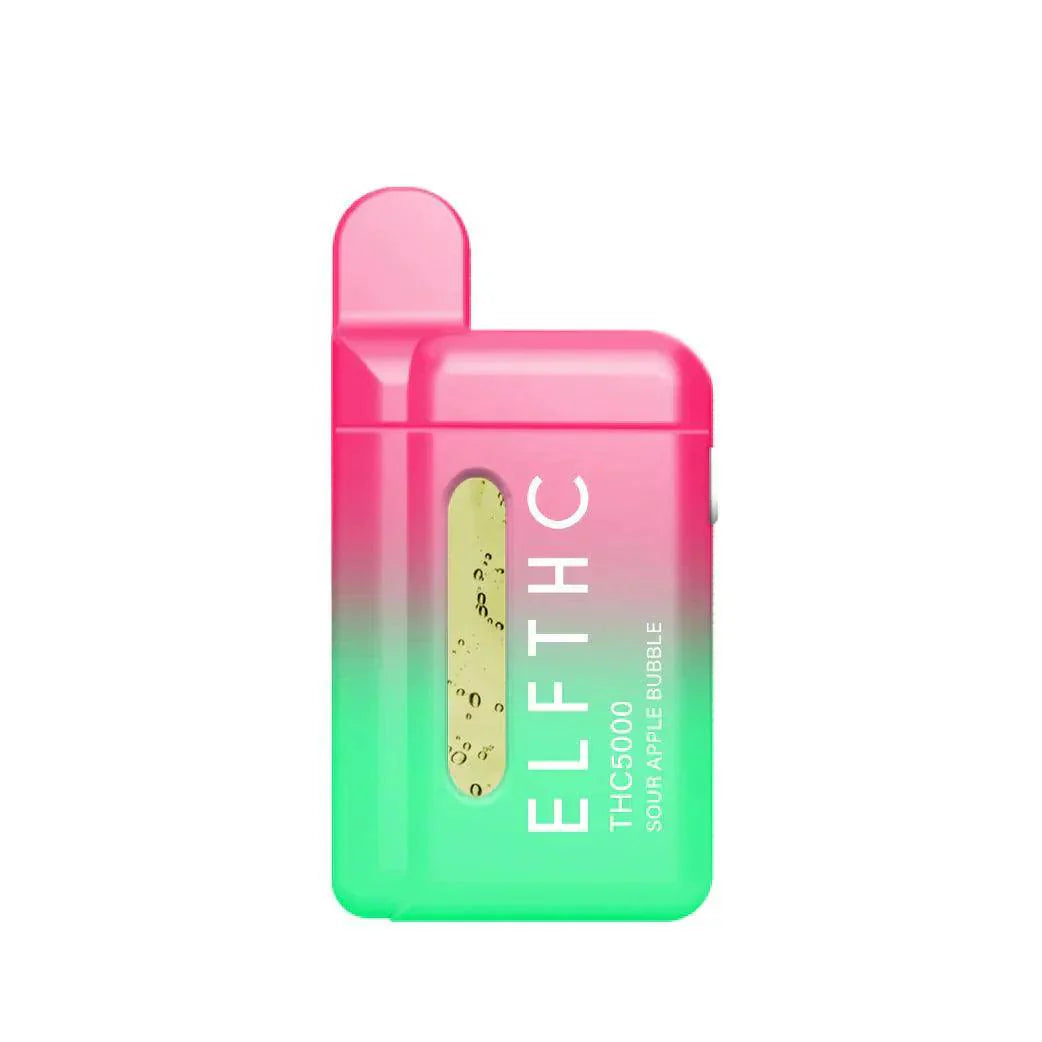 Sour Apple Bubble Eldarin Blend Live Resin Delta 8 + THC 5g Disposable