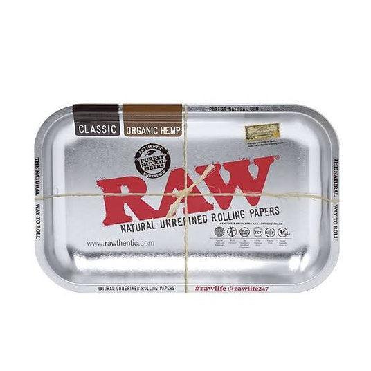 Raw silver rolling tray – Medium