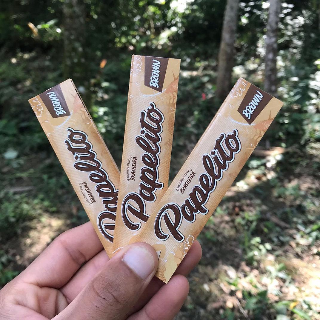 3 Papelito brown rolling papers