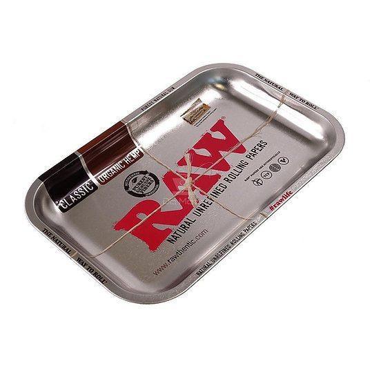 Raw silver rolling tray – Medium