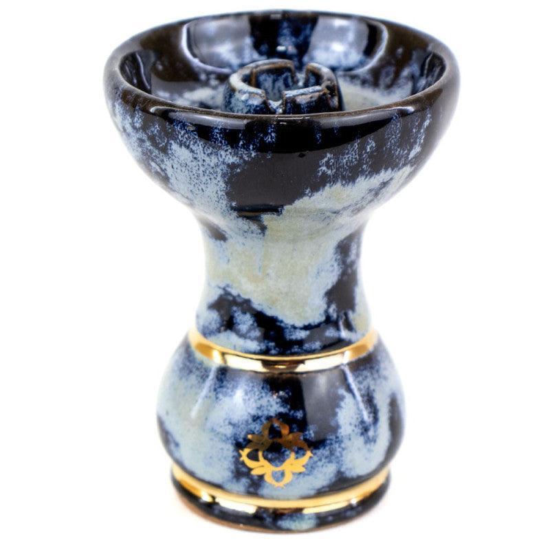 Rosh Ceramics Small Amazon Bowl Gold Blue and Green Marbled