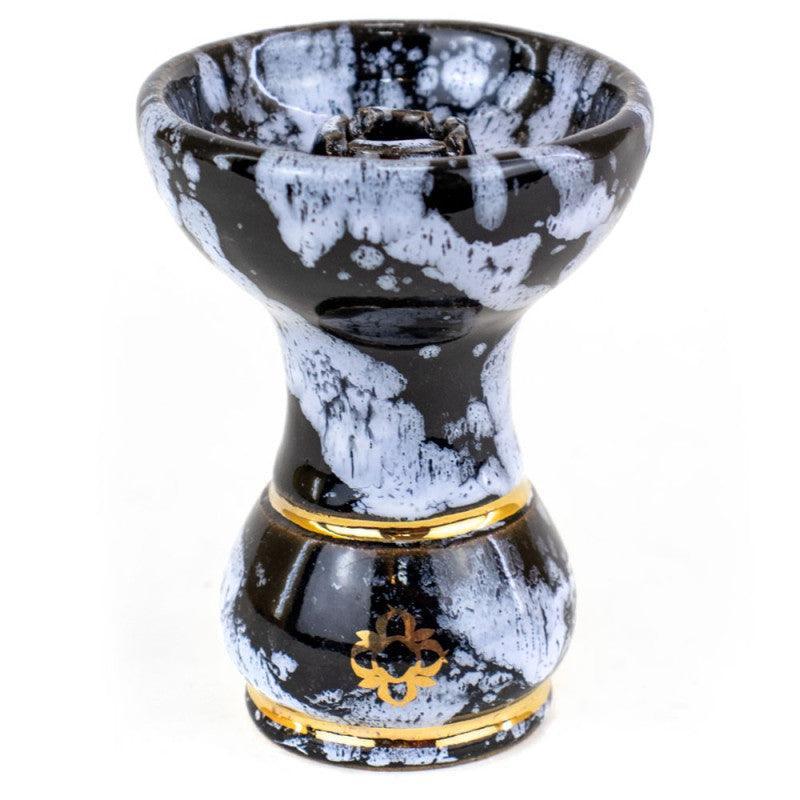 Ceramica Rosh Small Amazon Bowl Gold Black and White Marbled