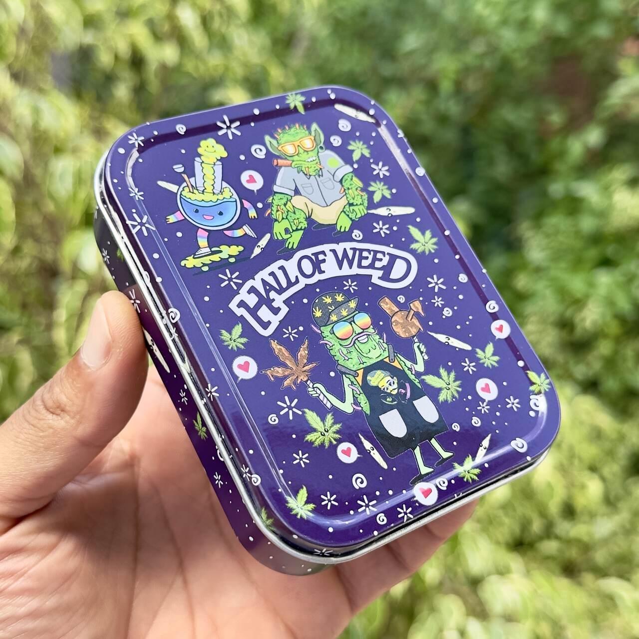 Hall Of Weed Storage Tin – Blue