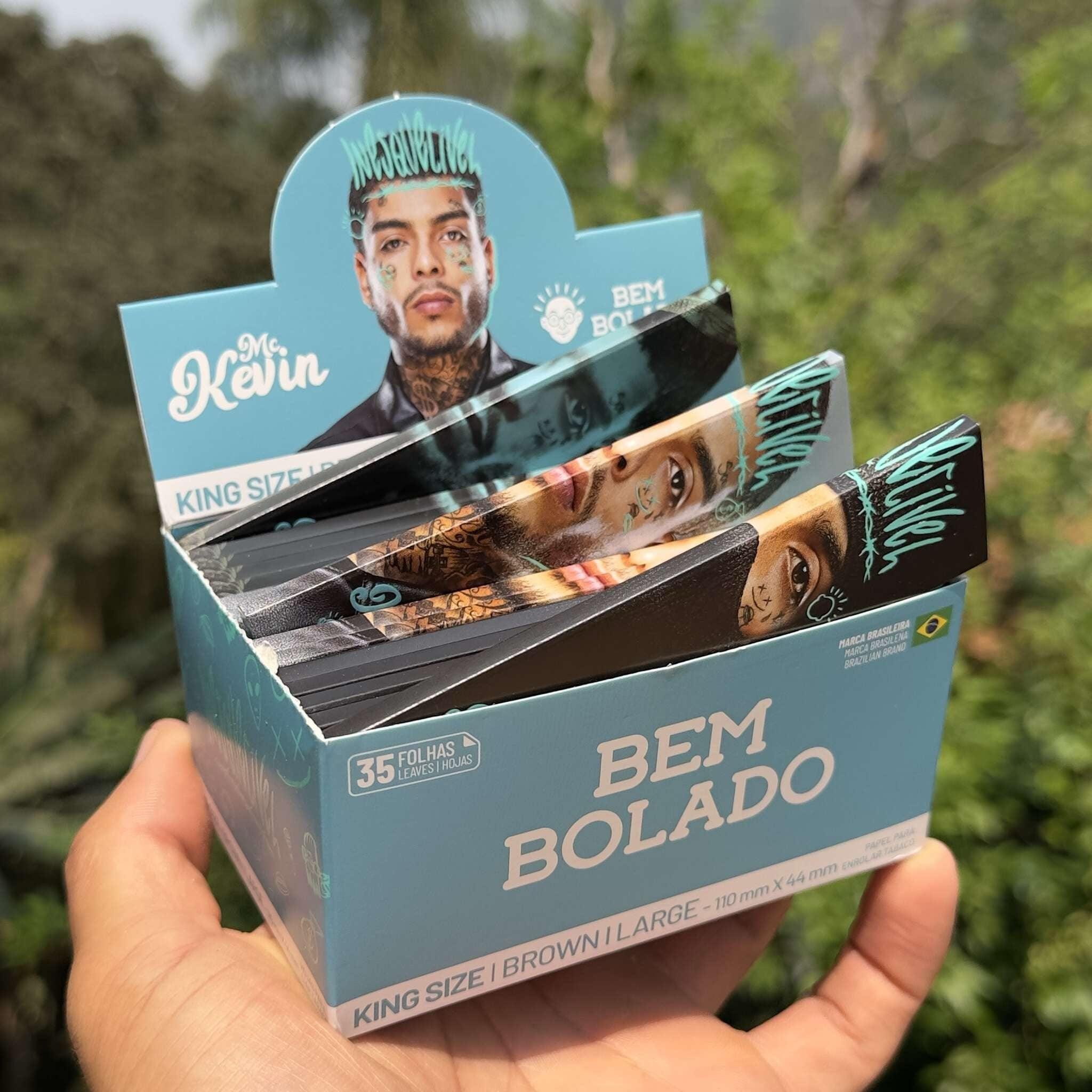 3 Bem Bolado x Mc Kevin special edition king size wide rolling papers – 3 booklets