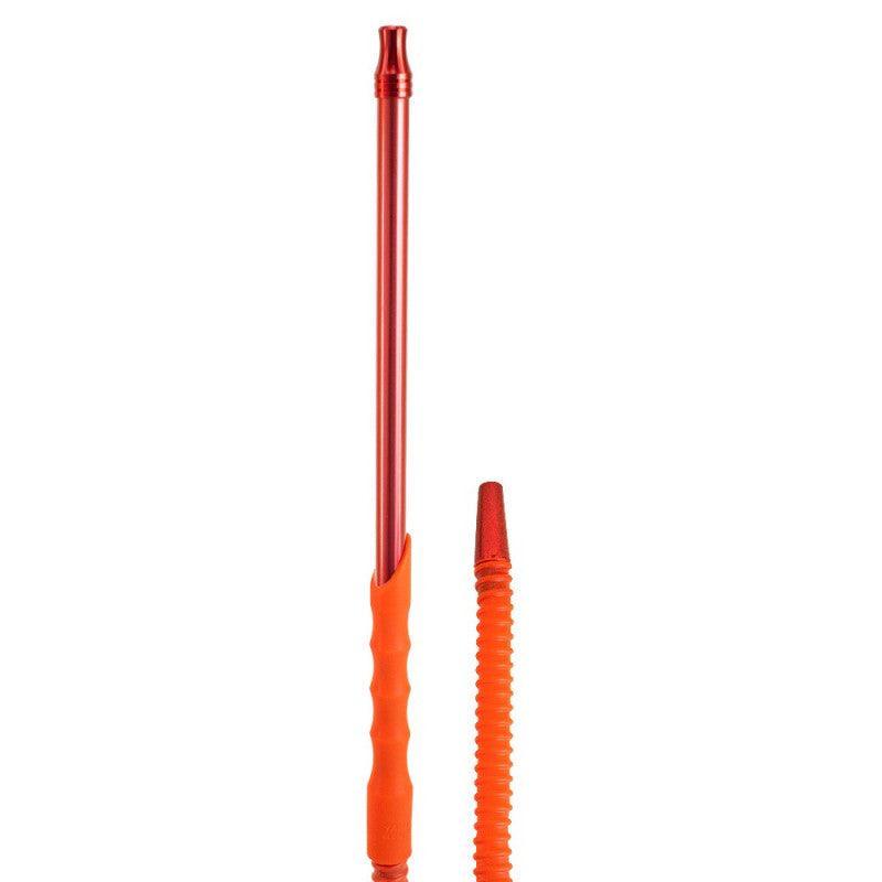 Hookah Hose Aluminum Silicone Handle Flexible Washable Red PVC
