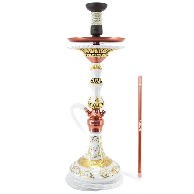 Hookah Amazon Future Gold Series Limited Edition 24k Gold Rose Metal White Wood