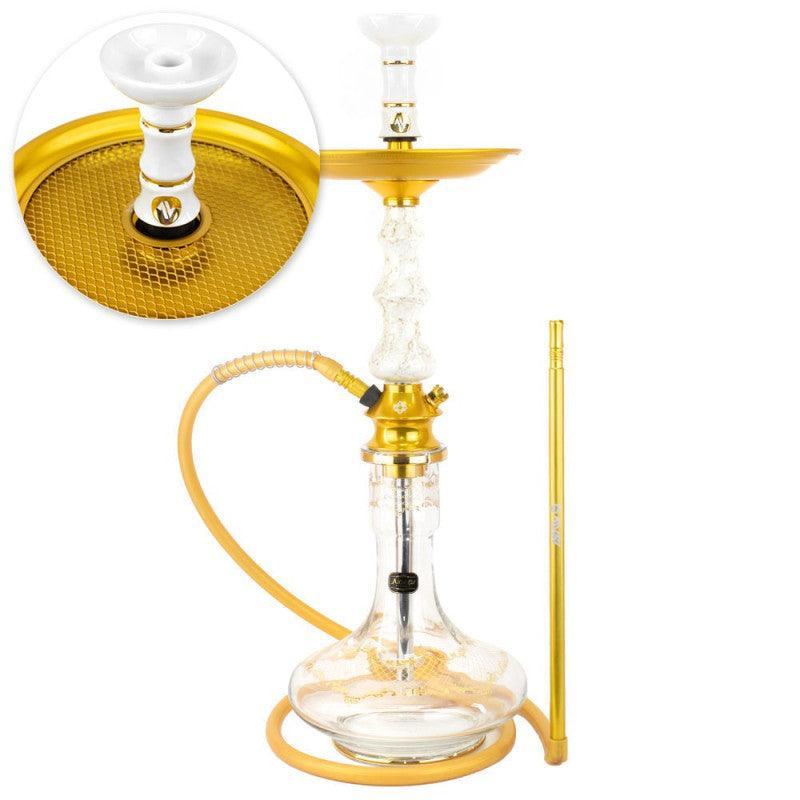 Hookah Amazon Pride Marbled Golden Metal Vase Nasa Genie 26cm Komanches Plate