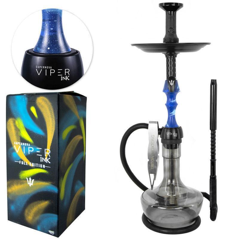 Complete Hookah Triton Viper Ink Nightfall Supernova With BOX