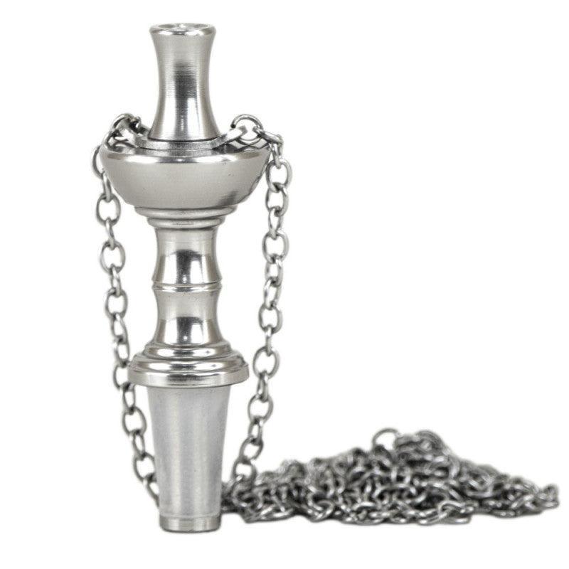 Hygienic Pro Hookah Silver Aluminum Mouthpiece with Lanyard