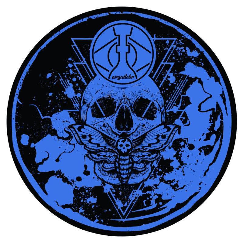 Blue Skull Hookah Mat
