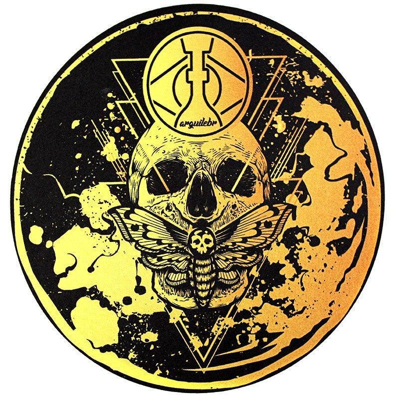 Golden Skull Hookah Base Mat