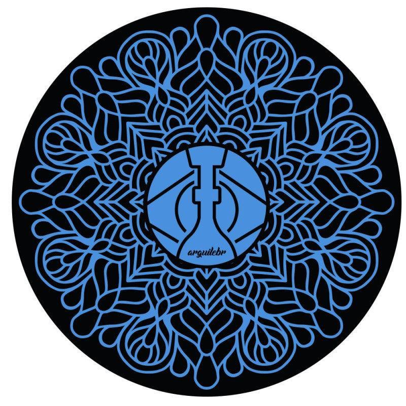 Hookah Base Mat Mandala Blue