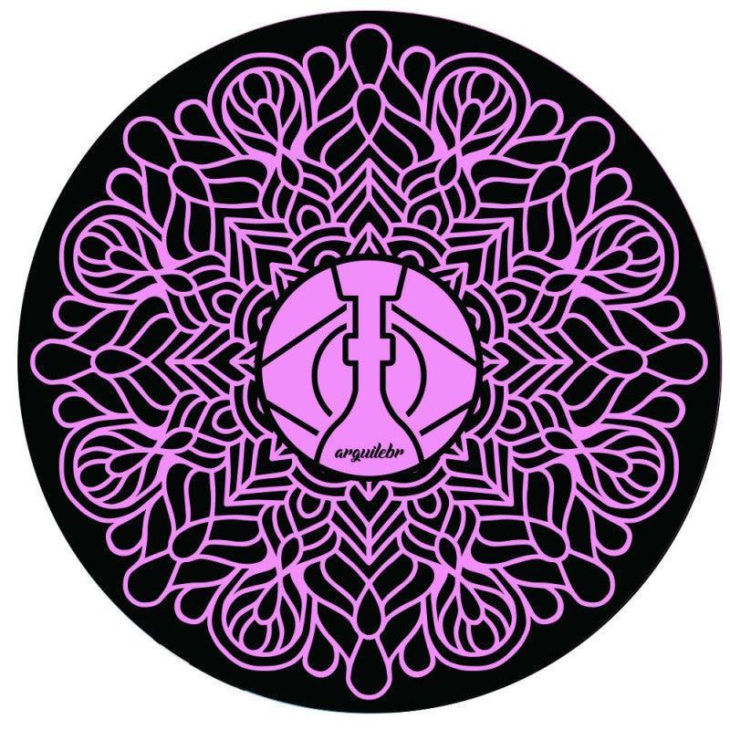 Hookah Base Mat Mandala Pink