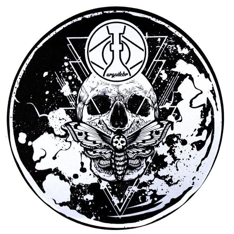 White Skull Hookah Mat